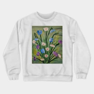 Some wild abstract mixed wild flowers Crewneck Sweatshirt
